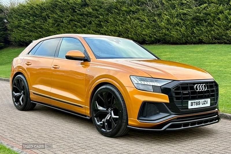 Used Audi Q8 S-Line 286 HP (210 kW) 2019 Orange SUV