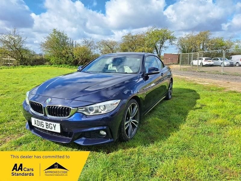 Used BMW 430 Cabriolet M Sport 252 HP (185 kW) 2016 Blue Cabriolet
