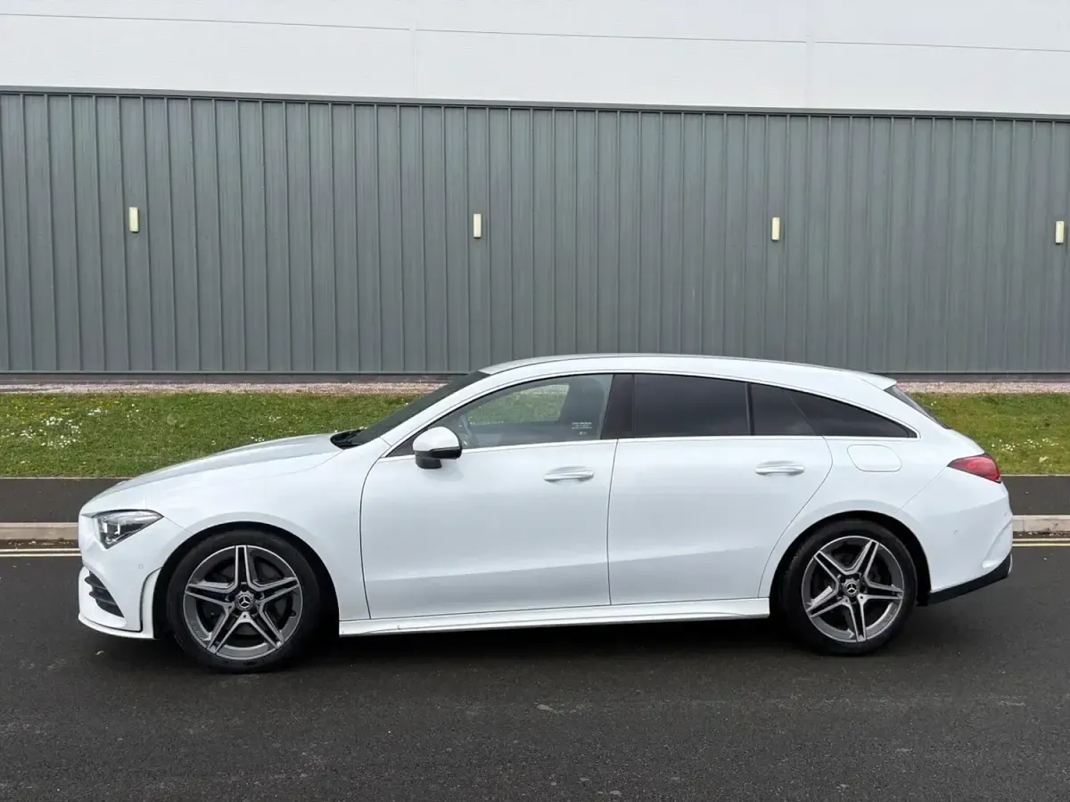 Used Mercedes CLA200 Shooting Brake AMG line 2022 White Estate