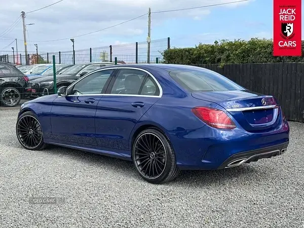 Used Mercedes C300 AMG line 2019 Blue Sedan