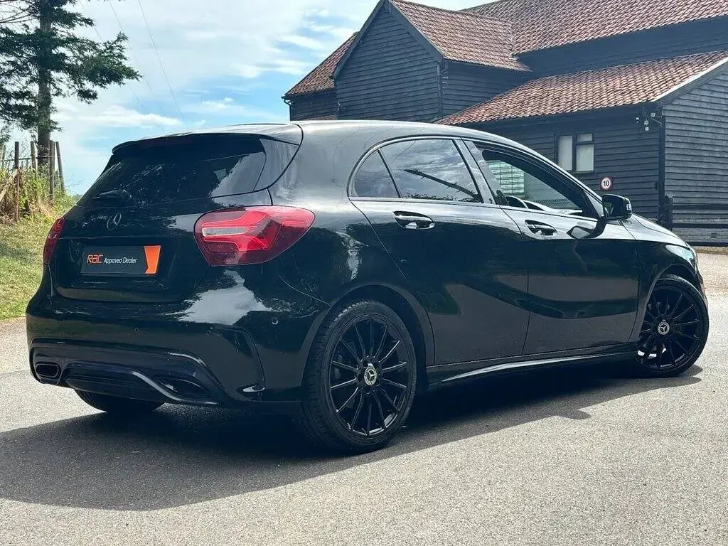 Used Mercedes A180 AMG line 109 HP (80 kW) 2017 Black Hatchback