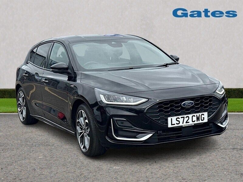 Black Used 2022 Ford Focus ST-Line Hatchback | £18,000 (A bit pricey) - Image 1/4