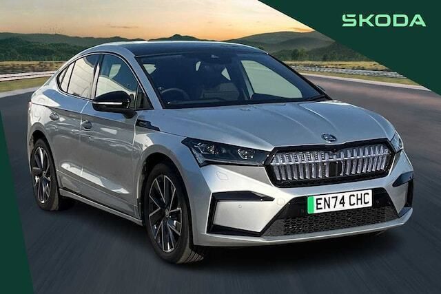 Silver Used 2025 Skoda Enyaq iV SportlinePlus SUV | £34,995 (Fair price) - Image 1/4