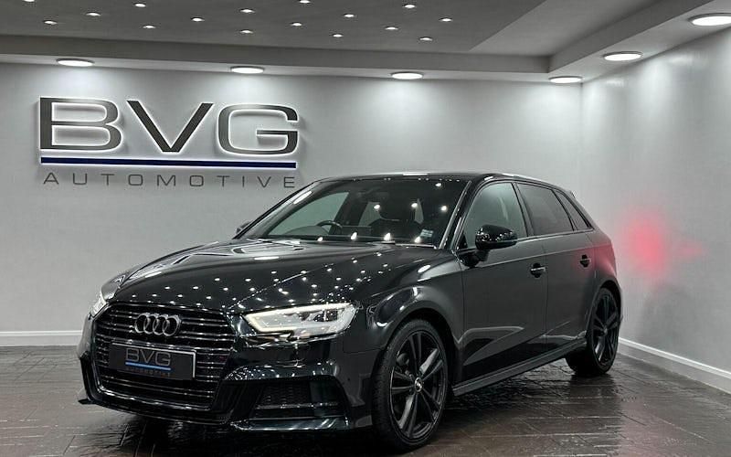 Used Audi A3 Sportback S-Line 150 HP (110 kW) 2018 Black Hatchback
