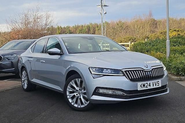 Brilliant silver metallic Used 2024 Skoda Superb SE L Hatchback | £26,995 (A bit pricey) - Image 1/4