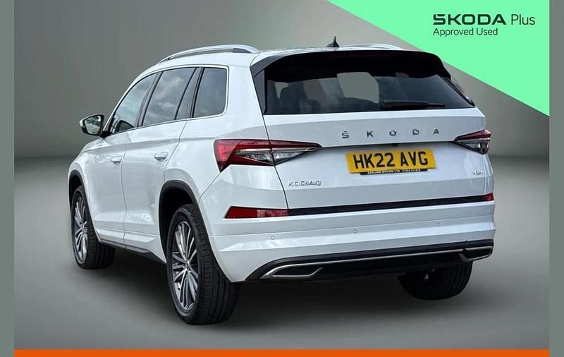 Used Skoda Kodiaq LAURIN & KLEMENT 187 HP (137 kW) 2022 Moon white metallic SUV