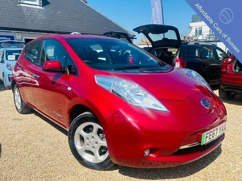 Red Used 2017 Nissan Leaf Acenta Hatchback | £5,495 (Good price) - Image 1/4