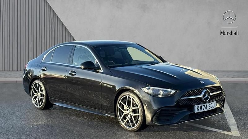 Black Used 2024 Mercedes C300 AMG Line Premium Plus Sedan | £37,295 (Expensive) - Image 1/4