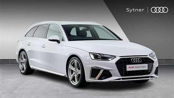 White Used 2021 Audi A4 S-Line Estate | £23,250 (Fair price) - Image 1/4