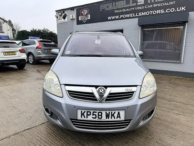 Used Vauxhall Zafira Elite 120 HP (88 kW) 2009 Silver MPV