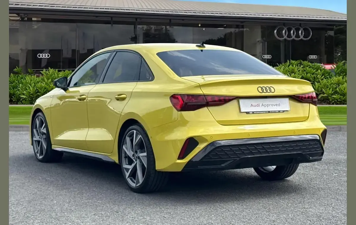 Used Audi A3 Black Edition 150 HP (110 kW) 2025 Yellow Sedan