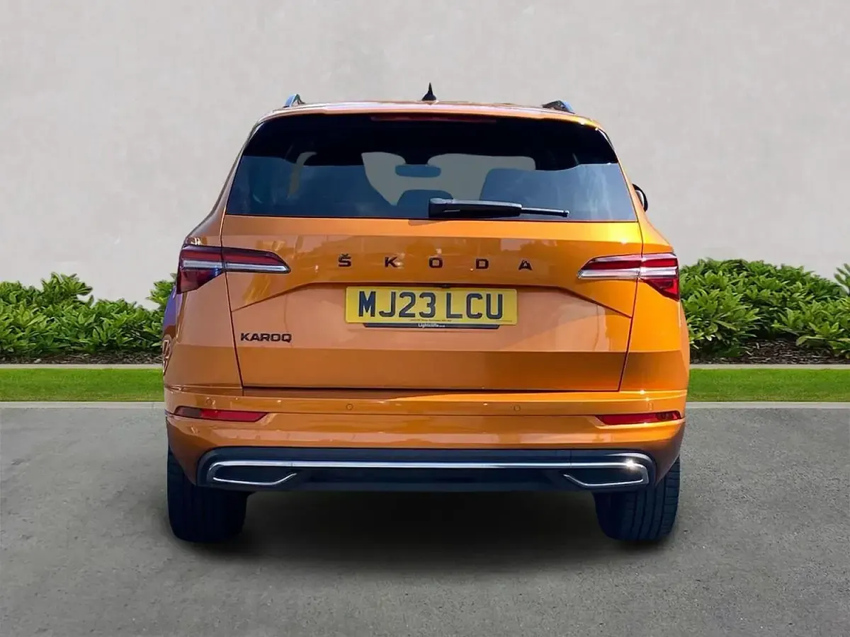Used Skoda Karoq SportLine 150 HP (110 kW) 2023 Orange SUV