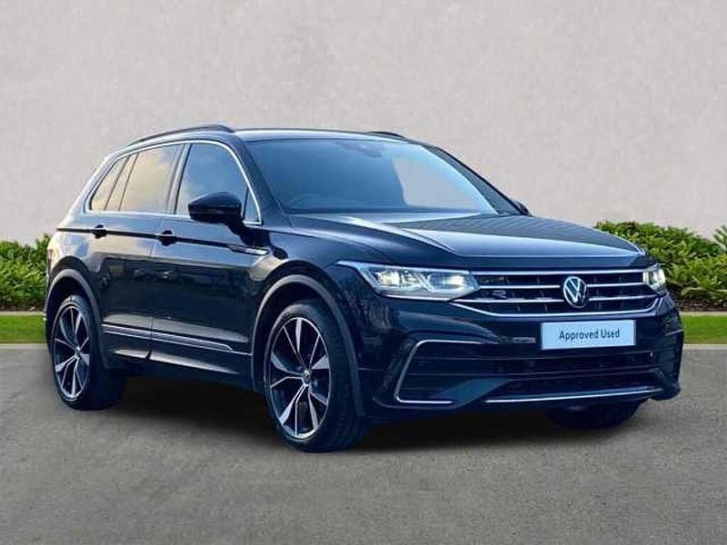 Black Used 2022 VW Tiguan R-line SUV | £26,673 (Fair price) - Image 1/4