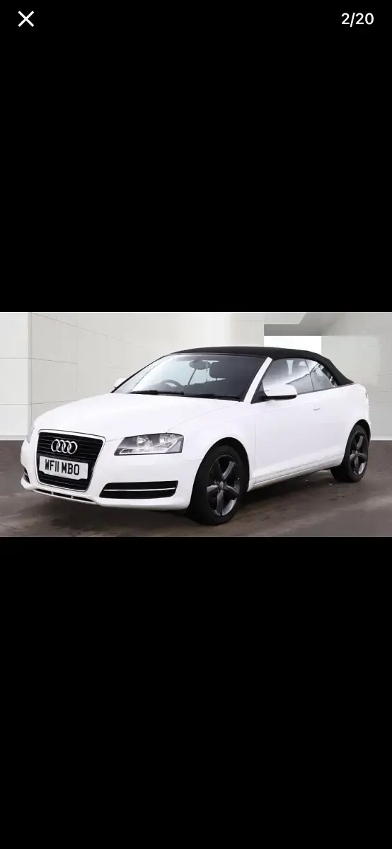 Used Audi A3 Cabriolet Comfort 2011 White Cabriolet