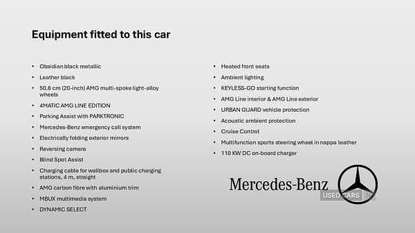 Used Mercedes EQC400 AMG line 300 kW (408 HP) 2024 SUV