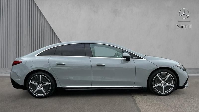 Used Mercedes EQE300 AMG Line Premium 180 kW (245 HP) 2023 Manufaktur alpine grey solid Sedan