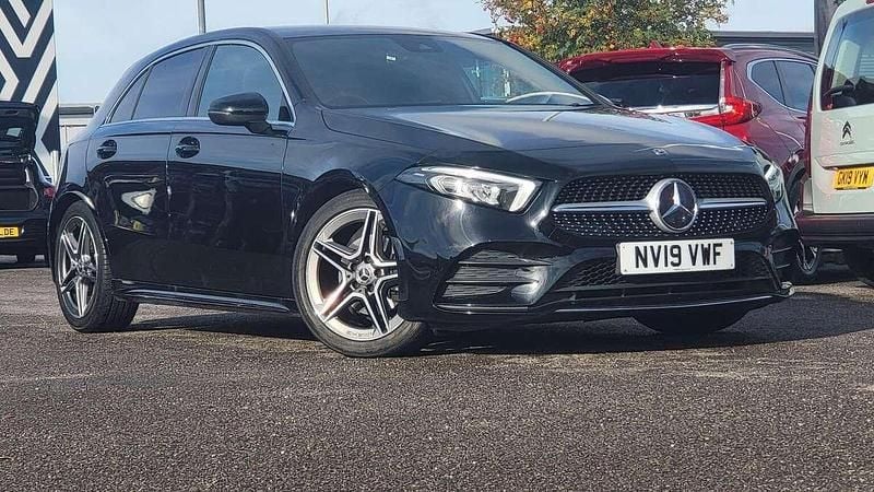 Black Used 2019 Mercedes A180 AMG line Hatchback | £14,295 (Fair price) - Image 1/4