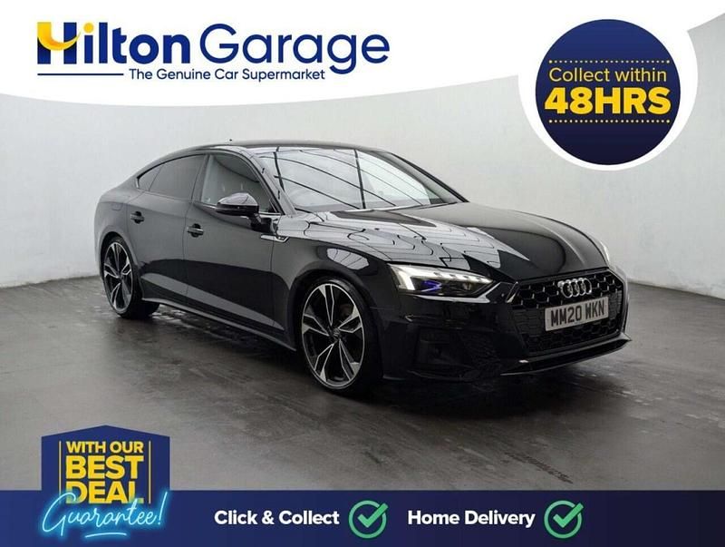 Used Audi A5 Sportback Design 190 HP (139 kW) 2020 Black Hatchback