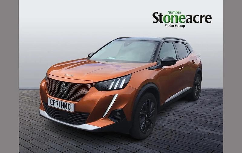 Used Peugeot e-2008 Premium 100 kW (136 HP) 2022 Orange SUV