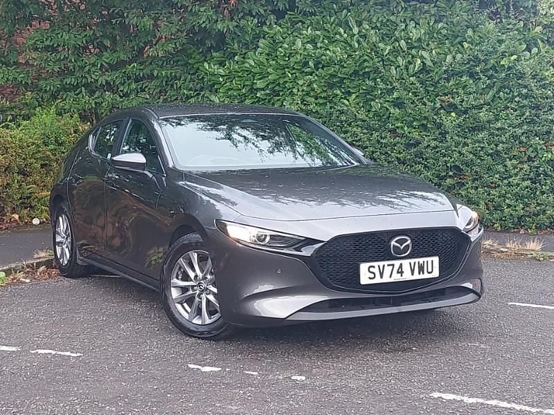 Grey Used 2024 Mazda 3 Center-Line Hatchback | £19,698 (Fair price) - Image 1/4