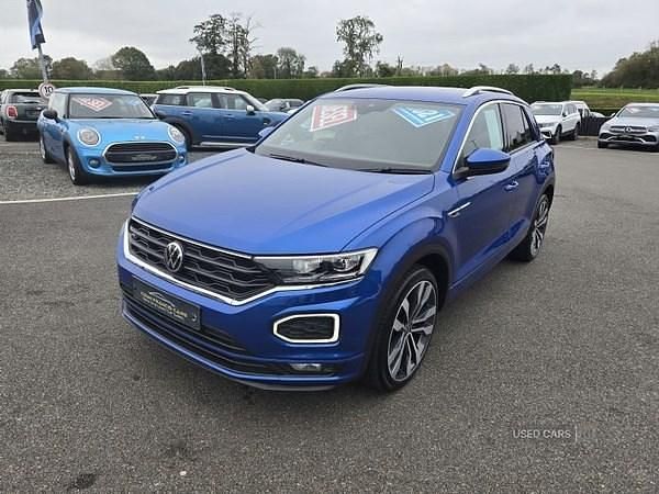 Blue Used 2021 VW T-Roc R-line SUV | £18,950 (Fair price) - Image 1/4