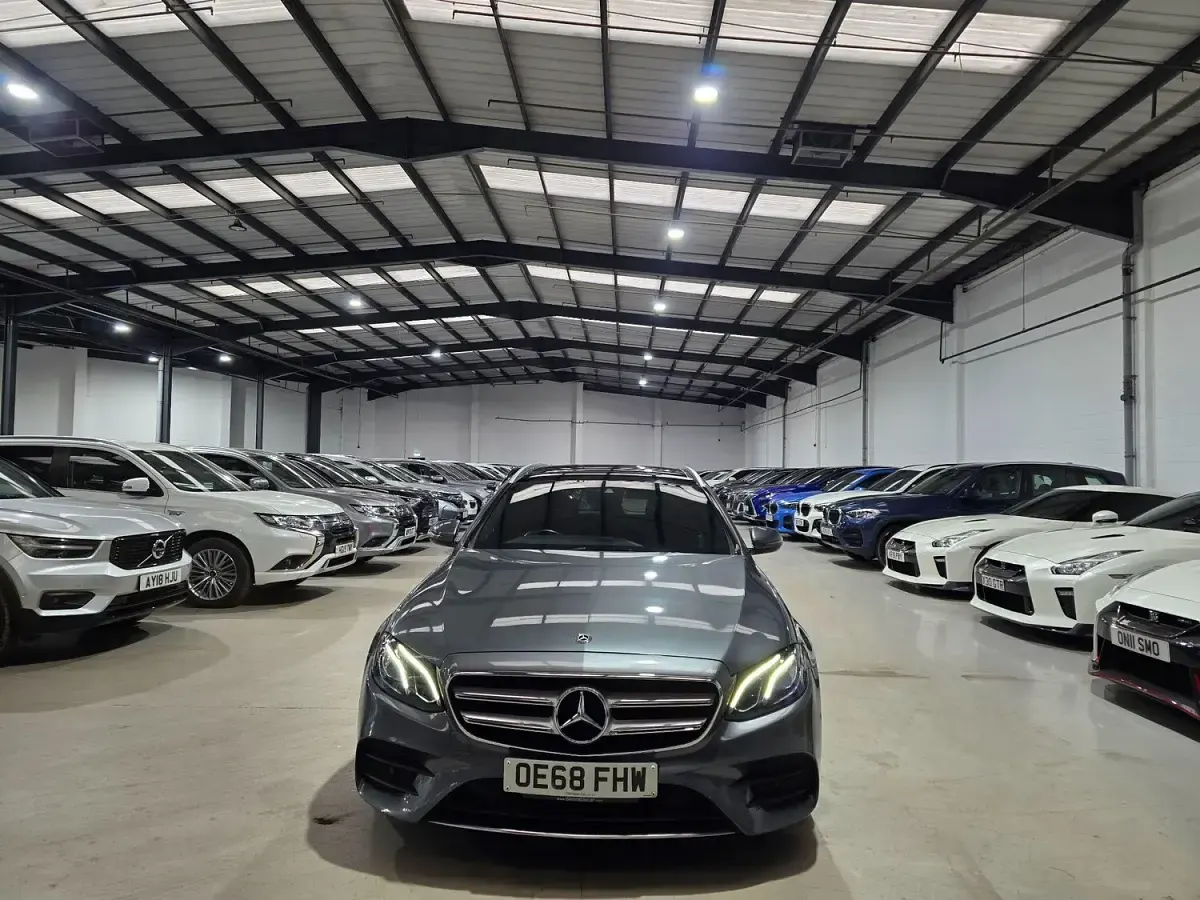 Used Mercedes E200 AMG line 184 HP (135 kW) 2018 Grey Estate