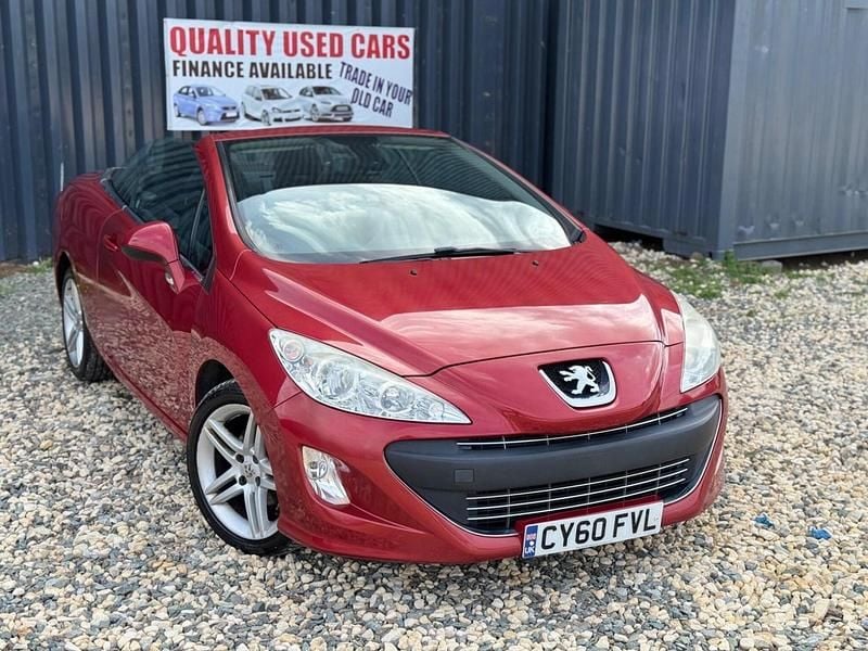 Red Used 2010 Peugeot 308 CC Cabriolet | £1,990 (Good price) - Image 1/4