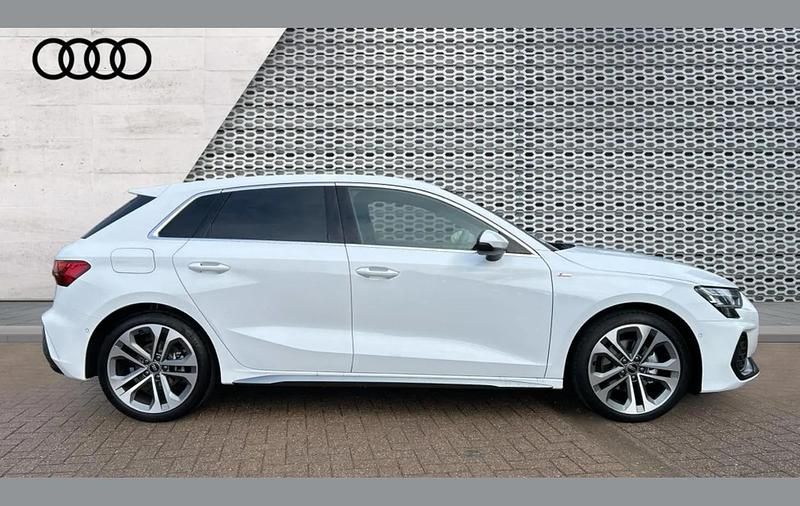 New Audi A3 S-Line 147 HP (108 kW) 2025 White Hatchback