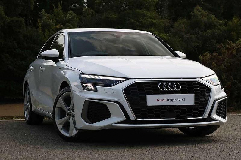 White Used 2023 Audi A3 S-Line Hatchback | £21,995 (A bit pricey) - Image 1/4