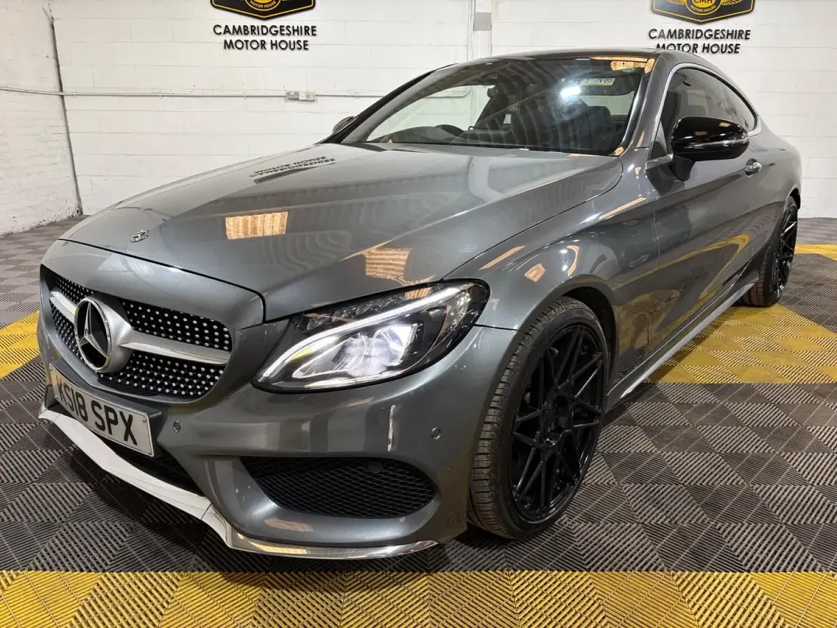 Used Mercedes C250 AMG Line Premium Plus 204 HP (150 kW) 2018 Grey Coupe