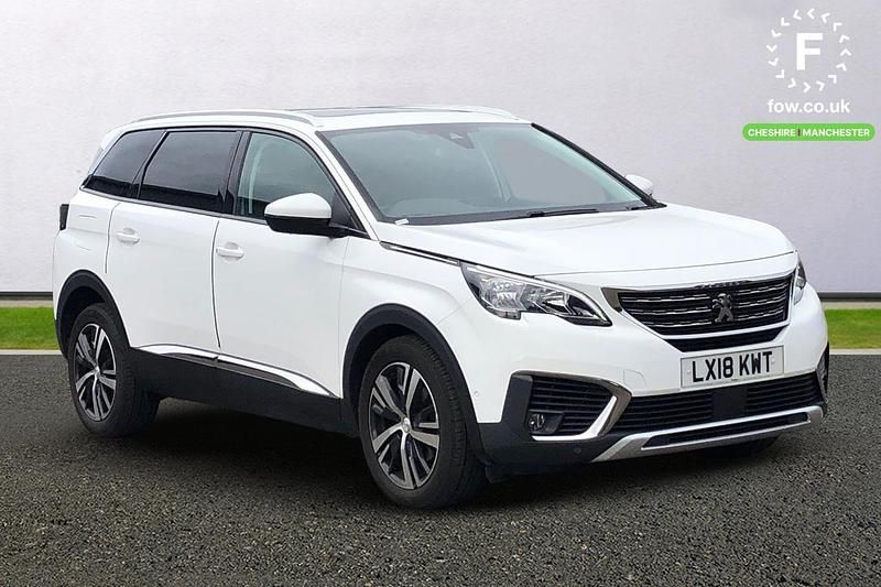 White Used 2018 Peugeot 5008 Allure MPV | £16,799 (Fair price) - Image 1/3
