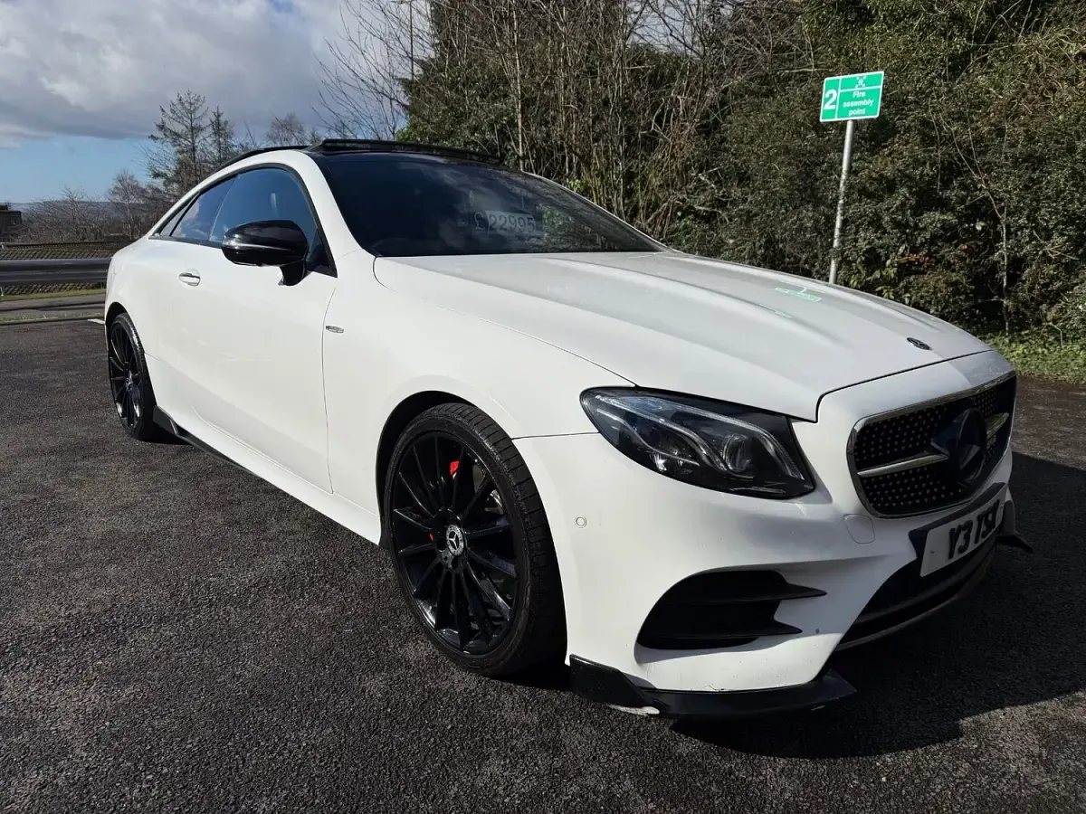 Used Mercedes E350 AMG Line Premium Plus 2020 White Coupe