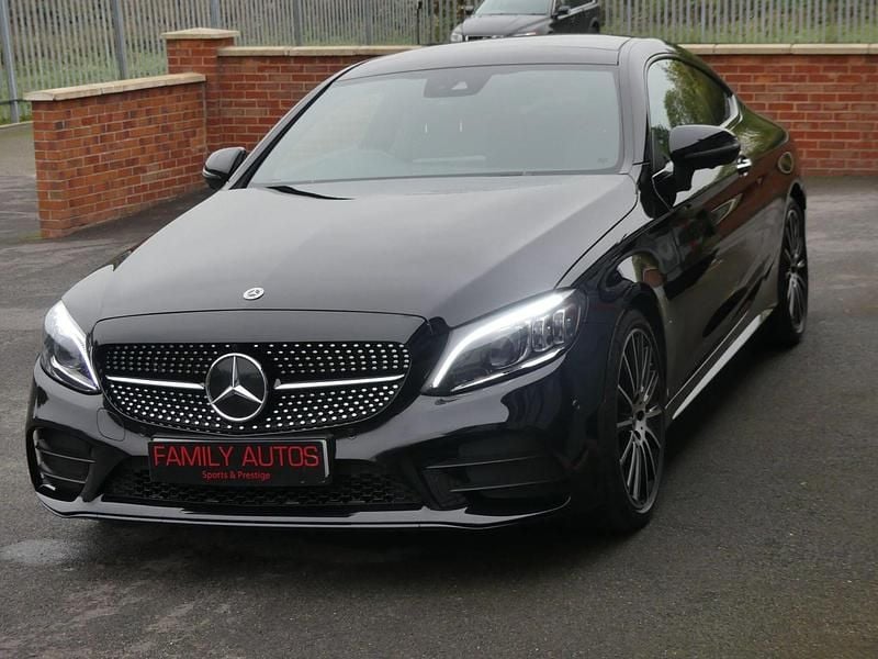 Used Mercedes C300e AMG line 2023 Black Coupe