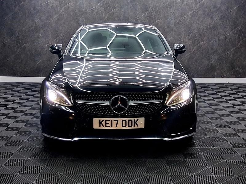 Used Mercedes C220 AMG line 170 HP (125 kW) 2017 Black Coupe