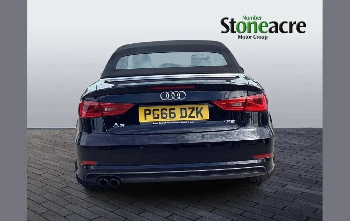 Used Audi A3 Cabriolet S-Line 147 HP (108 kW) 2017 Black Cabriolet