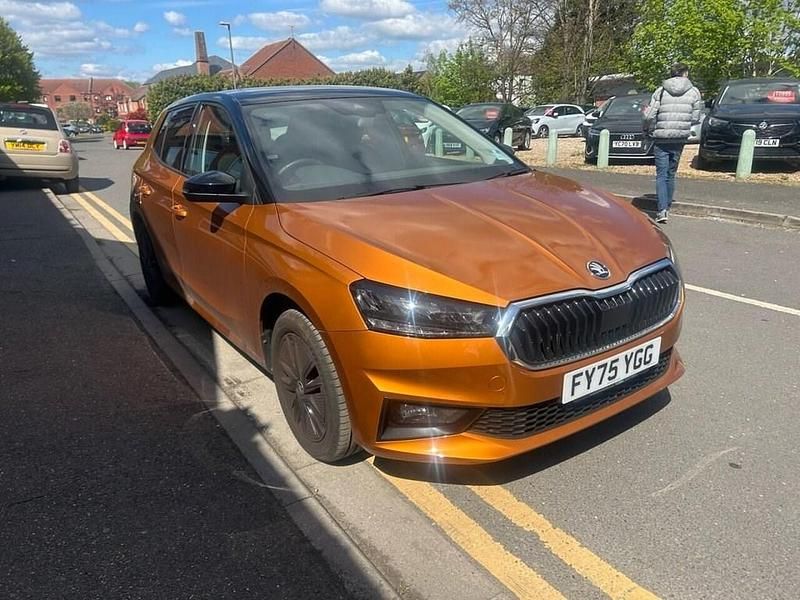 New Skoda Fabia Design Edition 2025 Orange Hatchback