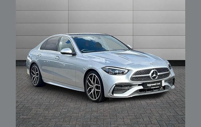 Silver Used 2024 Mercedes C300 AMG Line Premium Plus Sedan | £38,395 (Expensive) - Image 1/4