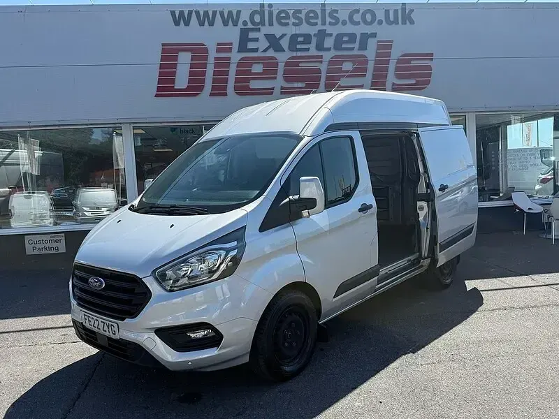 Used Ford Transit Custom Trend 104 HP (76 kW) 2022 Moondust silver (metallic paint) Van