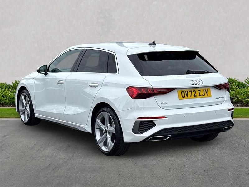 Used Audi A3 S-Line 150 HP (110 kW) 2022 White Sedan