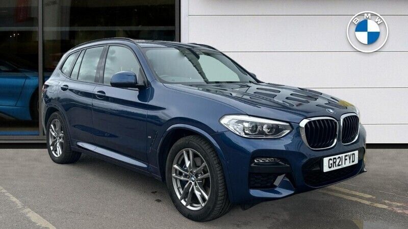 Blue Used 2021 BMW X3 M Sport SUV | £28,800 (Good price) - Image 1/4