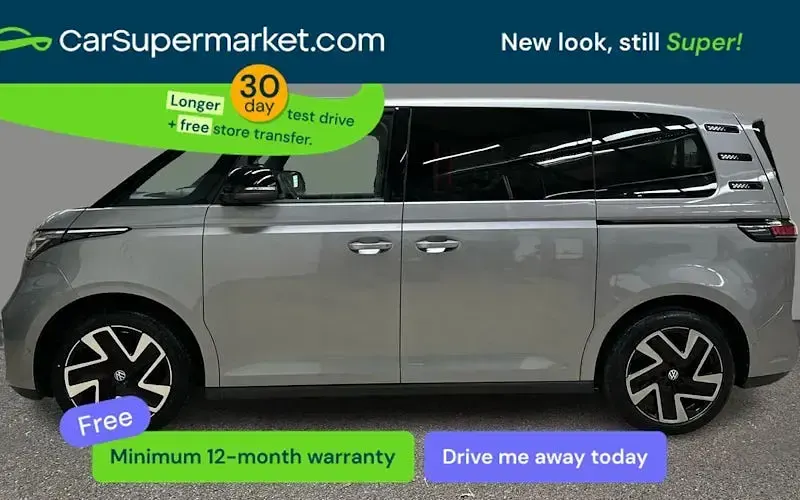 Begagnad VW ID. Buzz Pro 150 kW (204 HK) 2023 Silver Minibuss