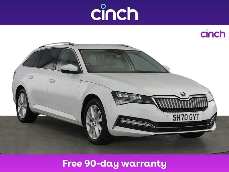 White Used 2020 Skoda Superb SE Technology Estate | £12,999 (Fair price) - Image 1/3