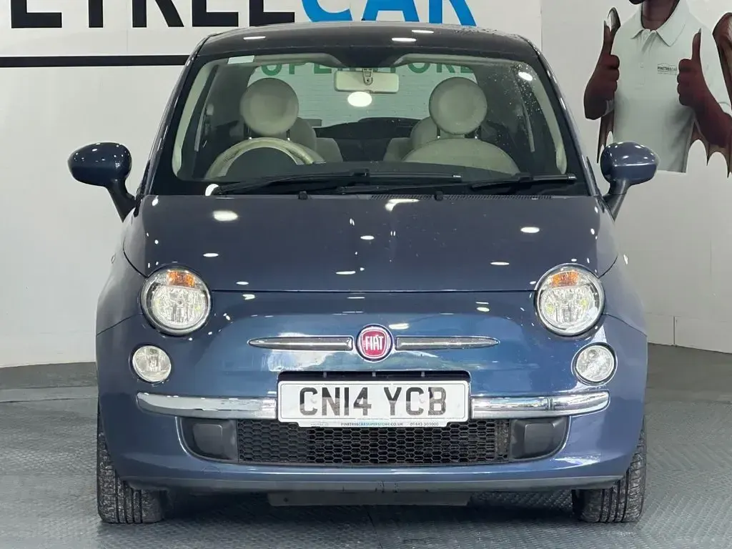 Used Fiat 500 Lounge 69 HP (50 kW) 2014 Blue Hatchback