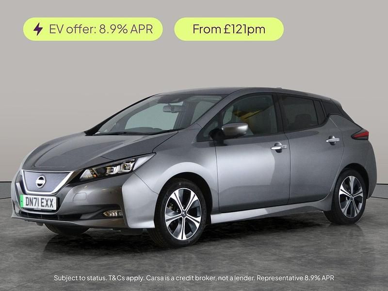 Grey Used 2021 Nissan Leaf Tekna Hatchback | £9,384 (Fair price) - Image 1/2