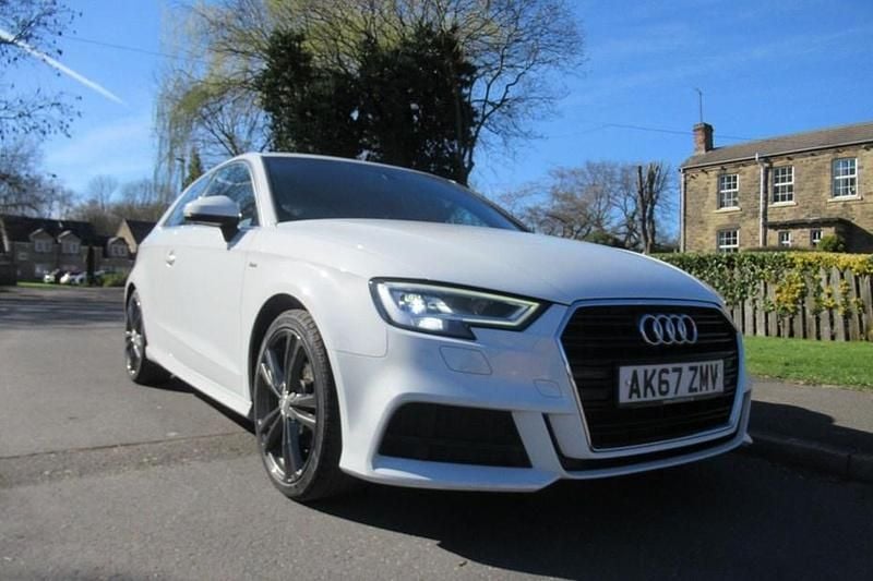 Used Audi A3 S-Line 150 HP (110 kW) 2018 White Sedan
