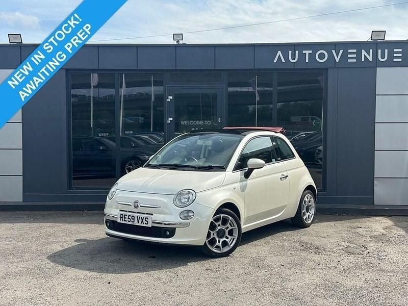 White Used 2009 Fiat 500 Lounge Cabriolet | £4,490 (Good price) - Image 1/4