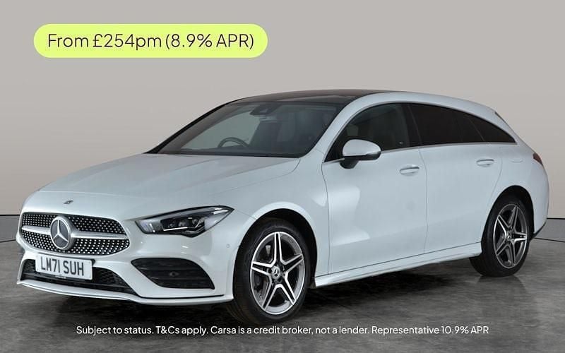 White Used 2021 Mercedes CLA250e Shooting Brake AMG Line Premium Plus Estate | £20,695 (Fair price) - Image 1/3