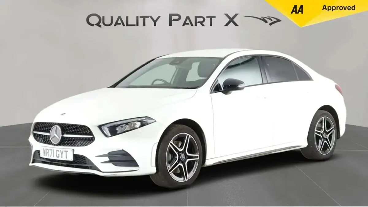 Used Mercedes A250 AMG line 2022 White Sedan