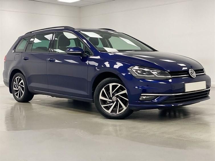 Begagnad VW Golf VII Edition 2020 Blå Kombi