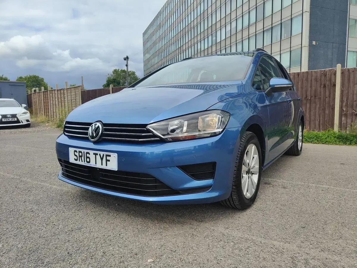 Used VW Golf Sportsvan SE 125 HP (91 kW) 2016 Blue MPV